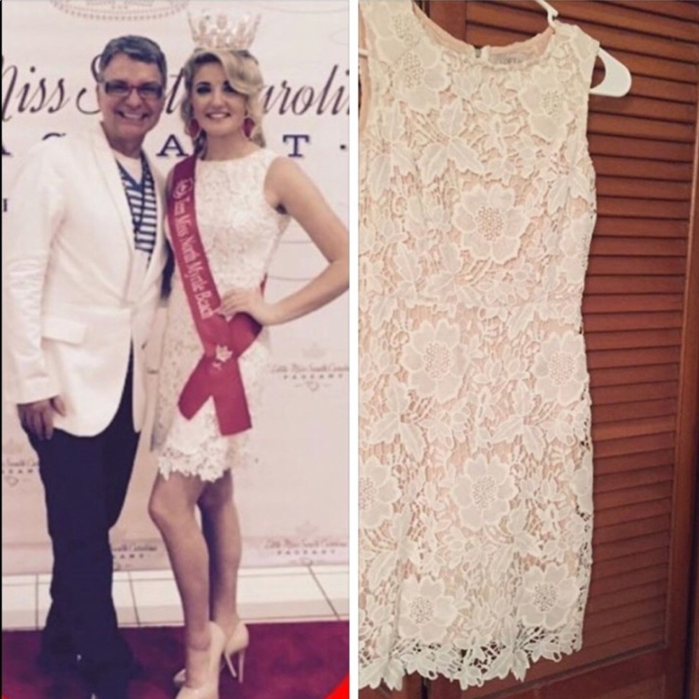 LOFT Floral Lace Dress